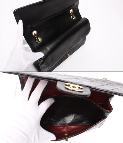 シャネル ハンドバッグ ショルダーバッグ 肩掛け ダブルフラップ ダブルチェーン ゴールド金具 マトラッセ25 CHANEL