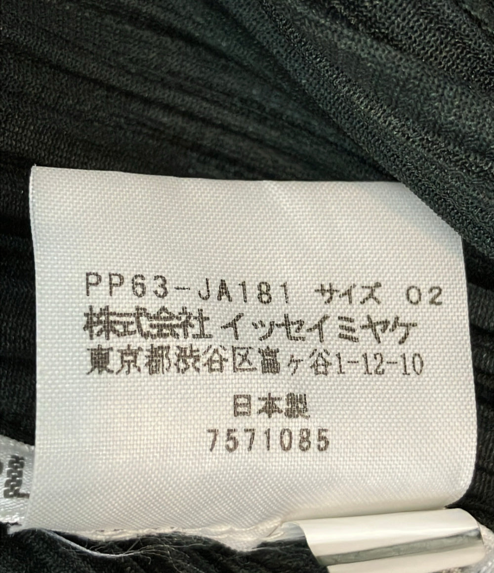 PLEATS PLEASE 長袖カーディガン アンサンブル プリーツ加工 16AW モード PP63-JA181 レディース SIZE 2 (M) プリーツプリーズ