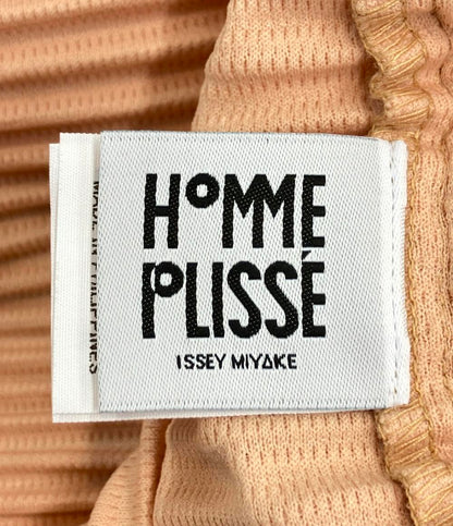 美品 ISSEY MIYAKE HOMME PLISSE プリーツクロップドカットソー レディース SIZE 2 イッセイミヤケオムプリッセ