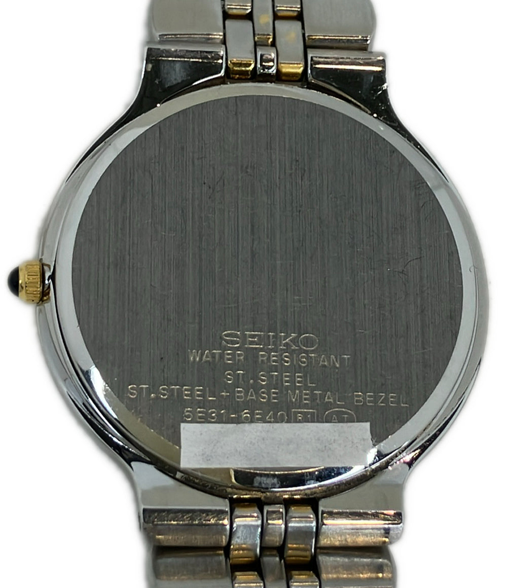 SEIKO 腕時計 ドルチェ DOLCE クオーツ 5E31-6E40 メンズ セイコー