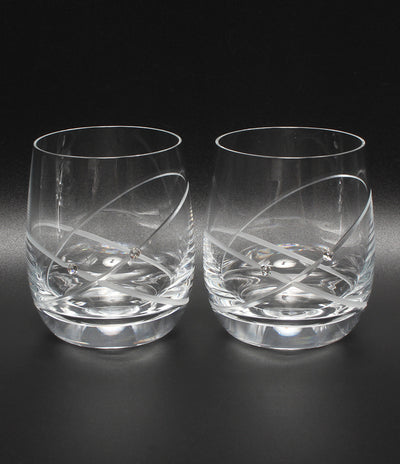 美品 WEDGWOOD グラス タンブラー 2点セット ペア プロミシス ウィズディスリング ウェッジウッド