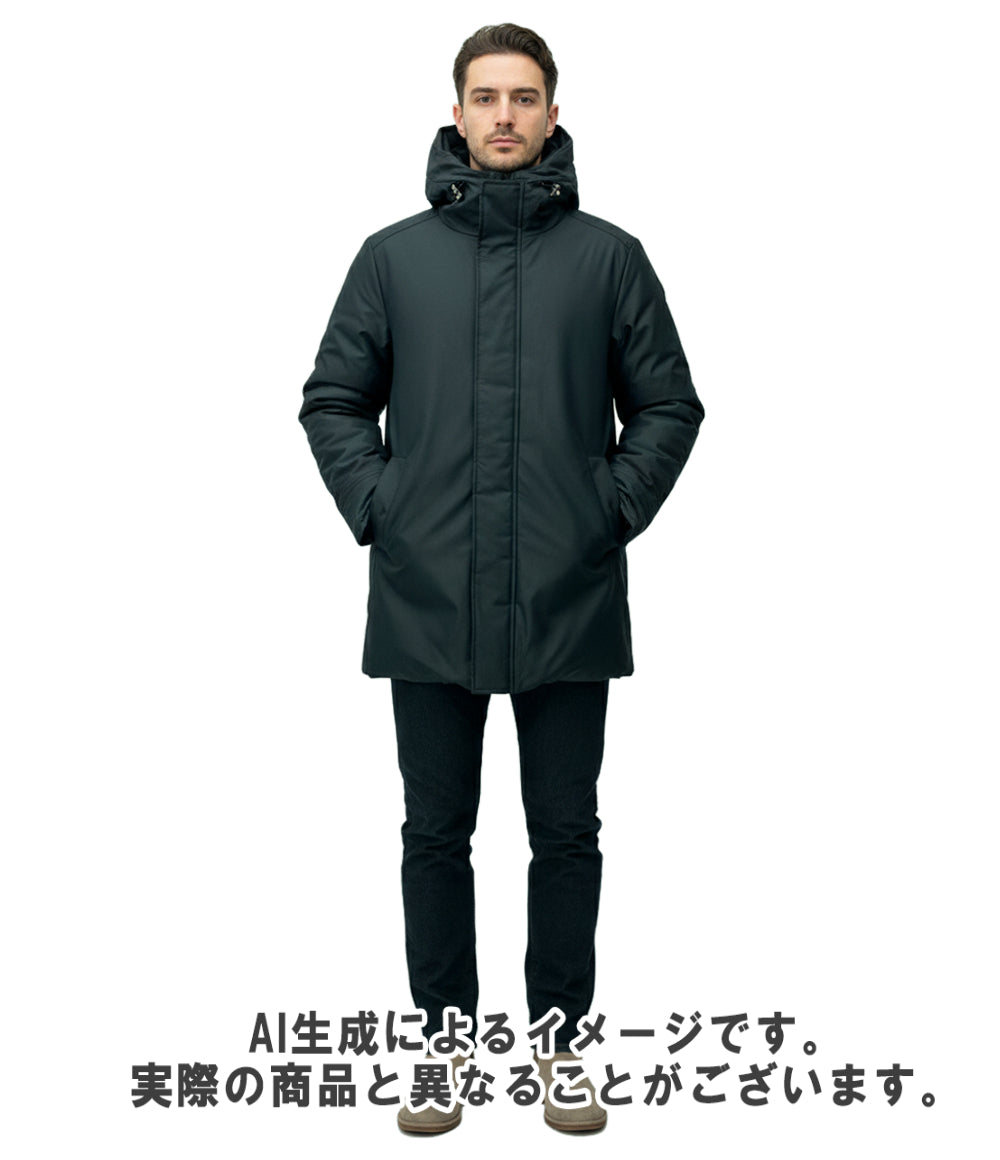 Pyrenex ダウンジャケット ×ANNECY2  フード付き フロントダブルジップ スナップボタン W21PJ4 メンズ SIZE M ピレネックス