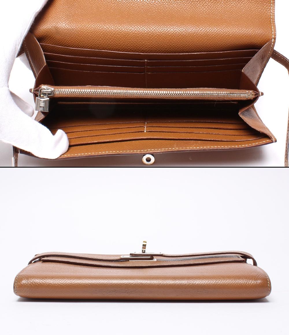 HERMES 長財布 X刻印 シルバー金具 ヴォーエプソン ケリー・ウォレット レディース エルメス