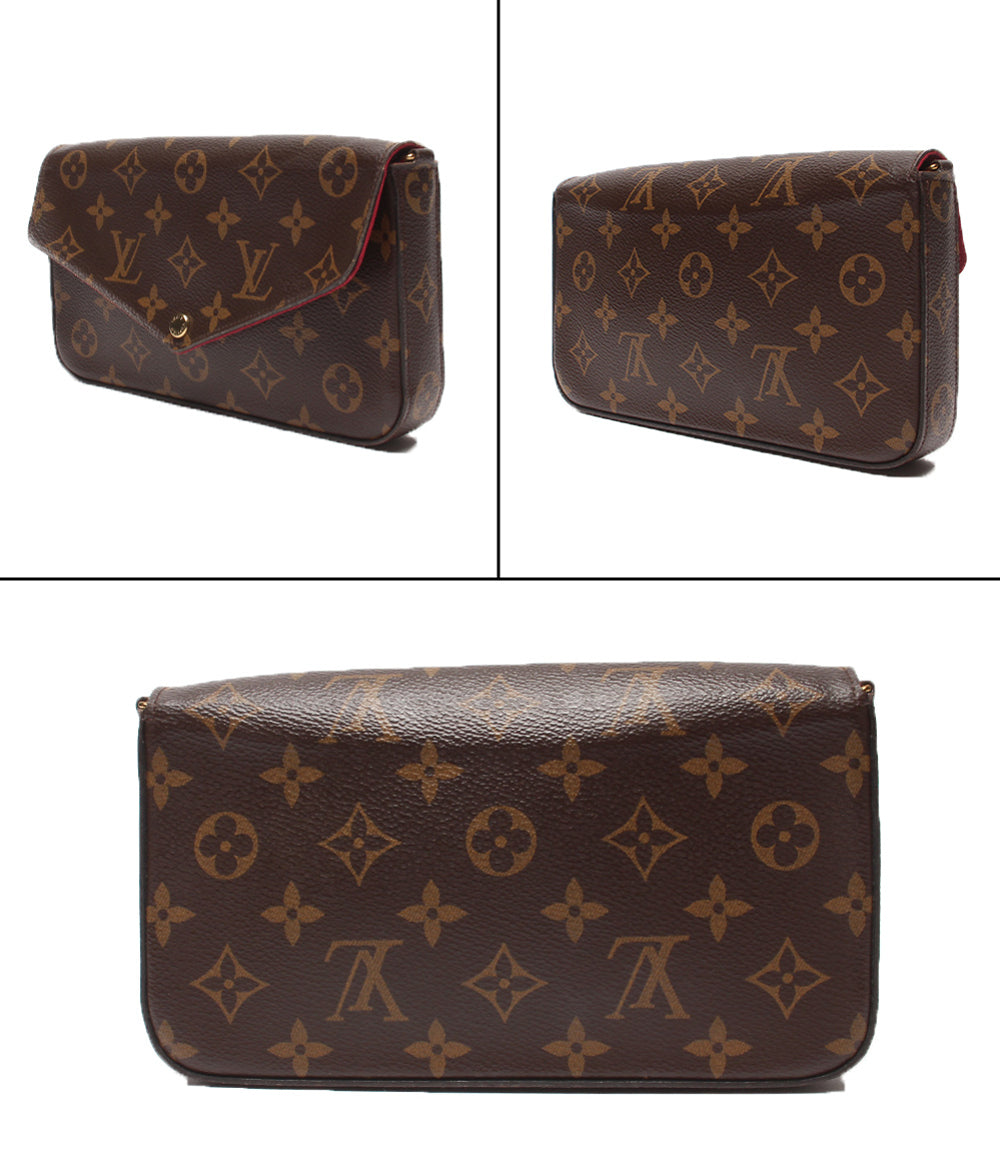 LOUIS VUITTON 2wayチェーンショルダーバッグ クラッチバッグ 斜め掛け ポシェット フェリシー モノグラム M81896 レディース ルイ・ヴィトン