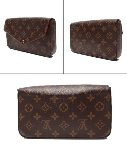 LOUIS VUITTON 2wayチェーンショルダーバッグ クラッチバッグ 斜め掛け ポシェット フェリシー モノグラム M81896 レディース ルイ・ヴィトン