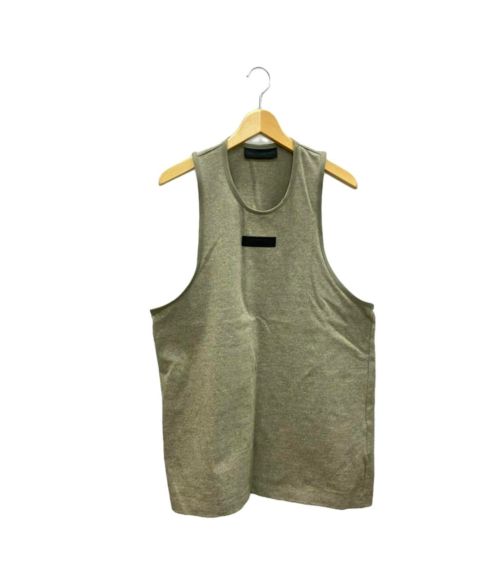 美品 フィアオブゴッドエッセンシャルズ 胸タグオーバーサイズタンクトップ メンズ SIZE M Fear of God ESSENTIALS