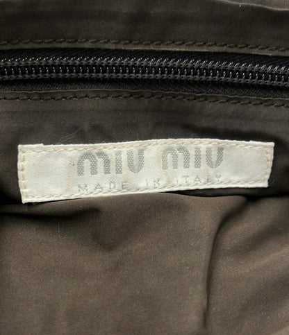 Miu Miu ショルダーバッグ 肩掛け リボンモチーフ レディース ミュウ ミュウ