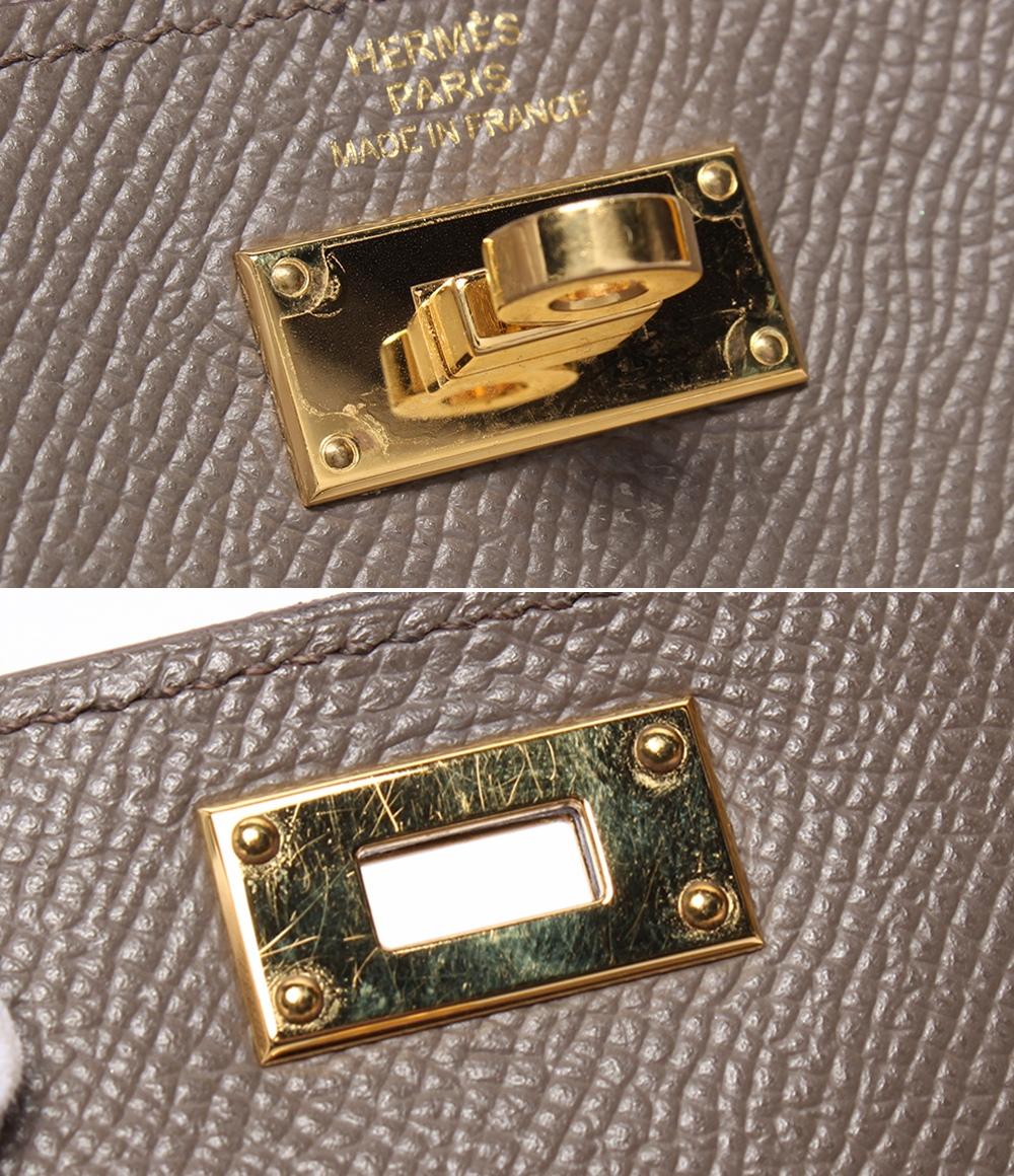 HERMES ミニ財布 小銭入れ ゴールド金具 Z刻印 ヴォー・エプソン ケリー ポケット コンパクト レディース エルメス