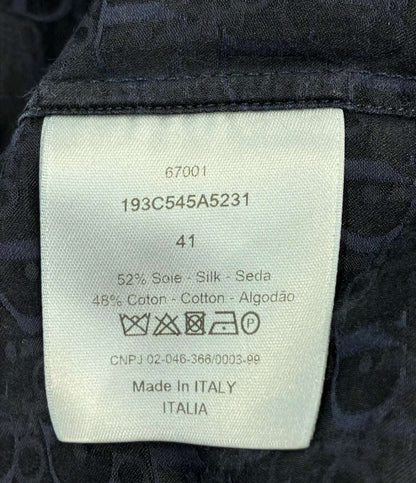 Christian Dior 半袖シャツ 総柄 メンズ SIZE 41 (L) クリスチャンディオール