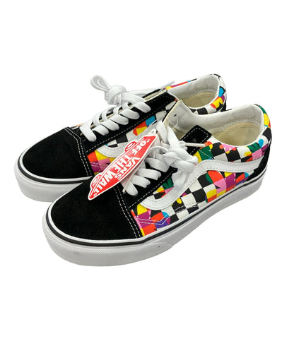 美品 VANS ローカットスニーカー Old Skool フローラル チェッカーボード レディース SIZE 22.5 (S) ヴァンズ