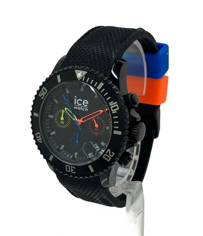 美品 ice watch 腕時計 クオーツ ブラック 021600 メンズ アイスウォッチ
