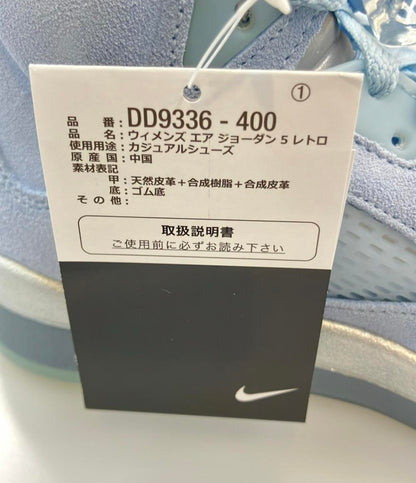 美品 NIKE ミドルカットスニーカー WMNS AIR JORDAN 5 RETRO DD9336-400 レディース SIZE 23.5 (M) ナイキ