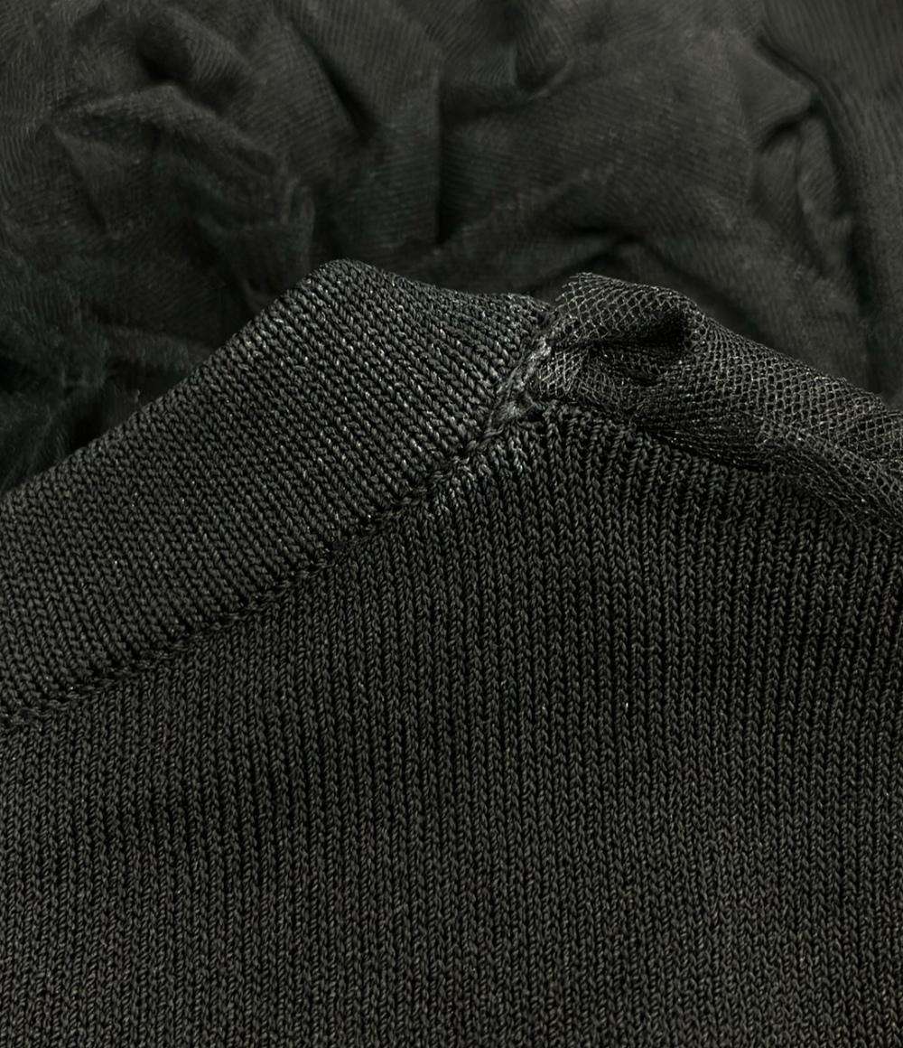 ランバン コレクション 半袖 ローズニット レディース SIZE 40 LANVIN COLLECTION