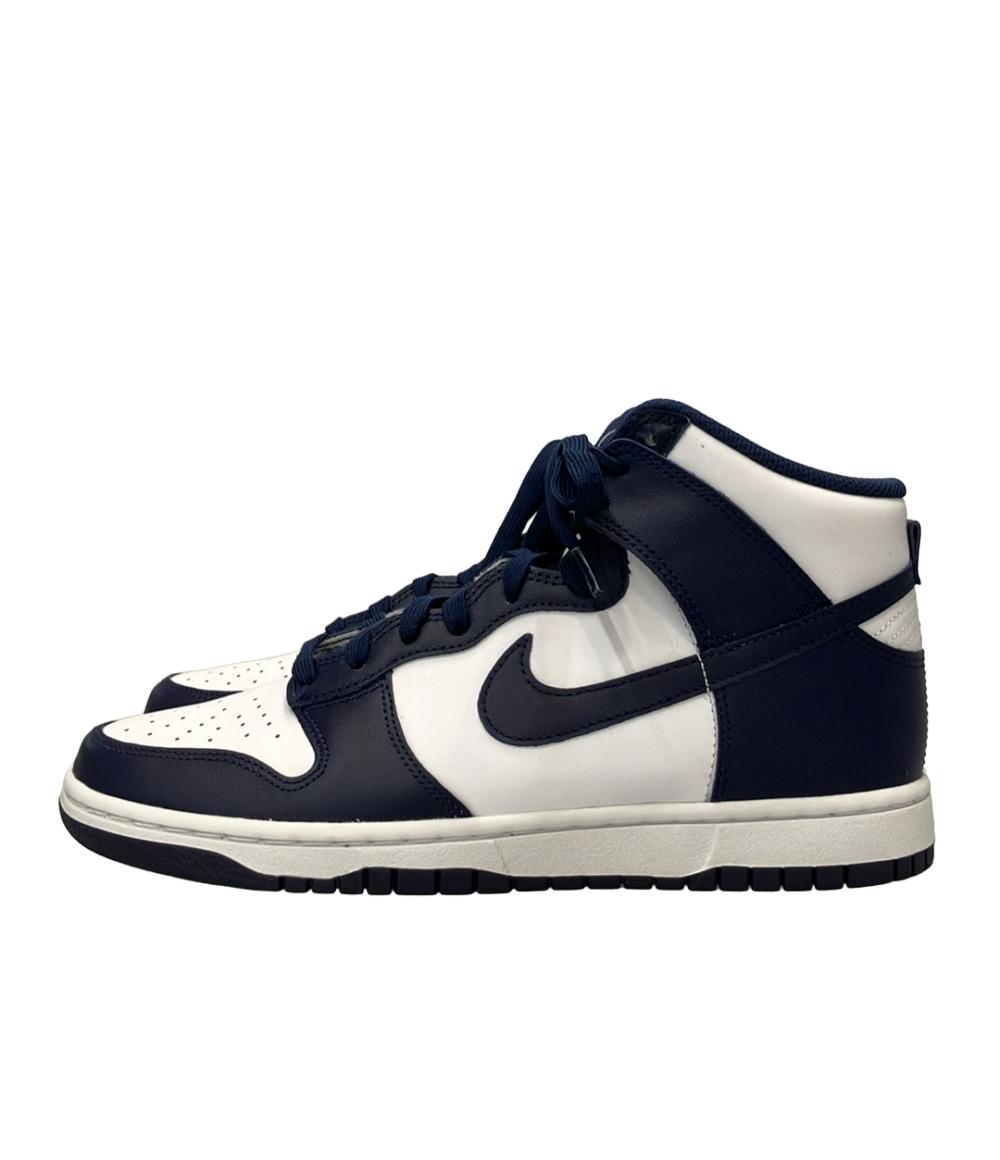 美品 NIKE ハイカットスニーカー Championship Navy ダンク HI レトロ DD1399-104 メンズ SIZE 27.0 (L) ナイキ