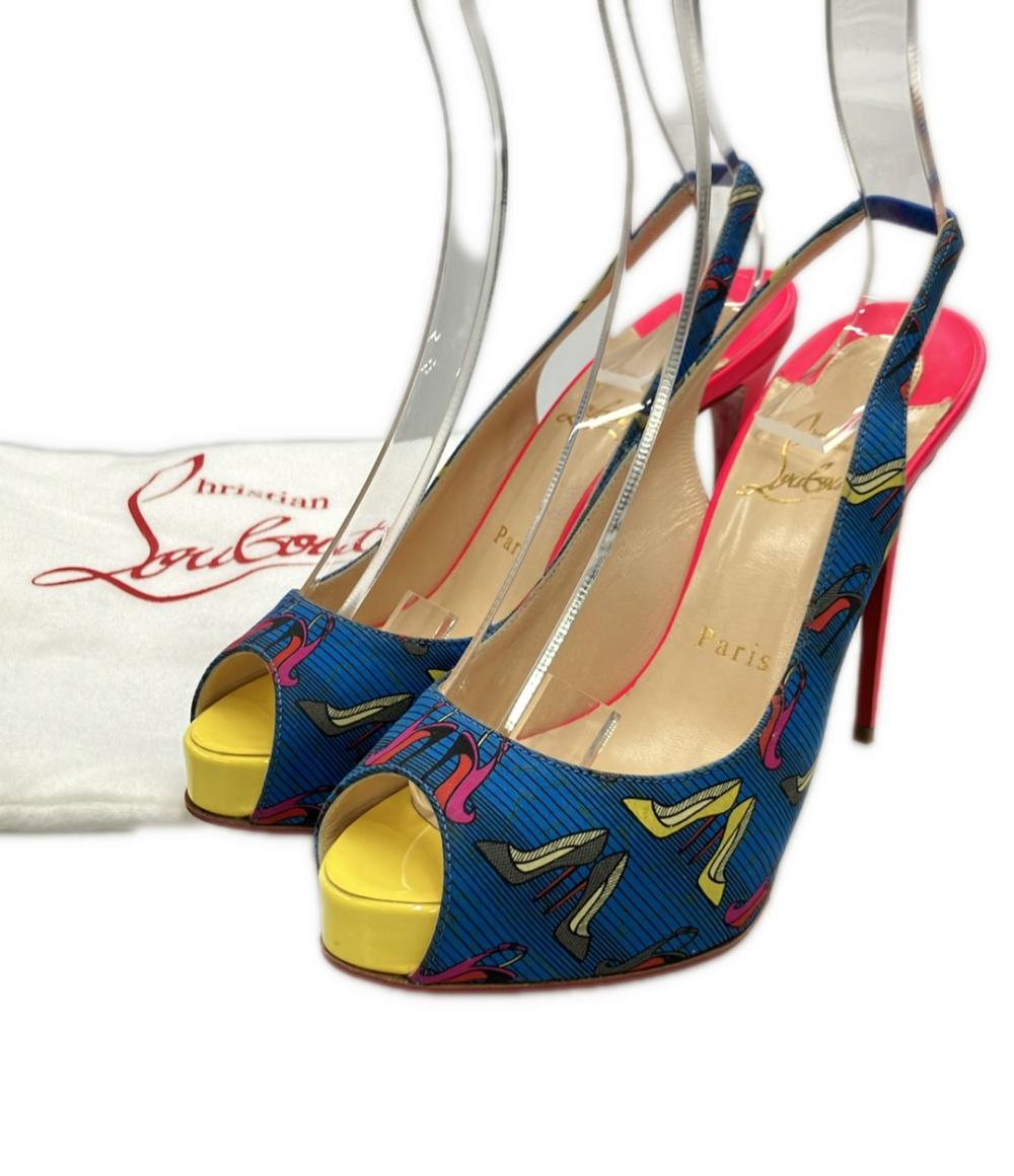 Christian Louboutin オープントゥバックストラップサンダル レディース SIZE 36 1/2 クリスチャンルブタン
