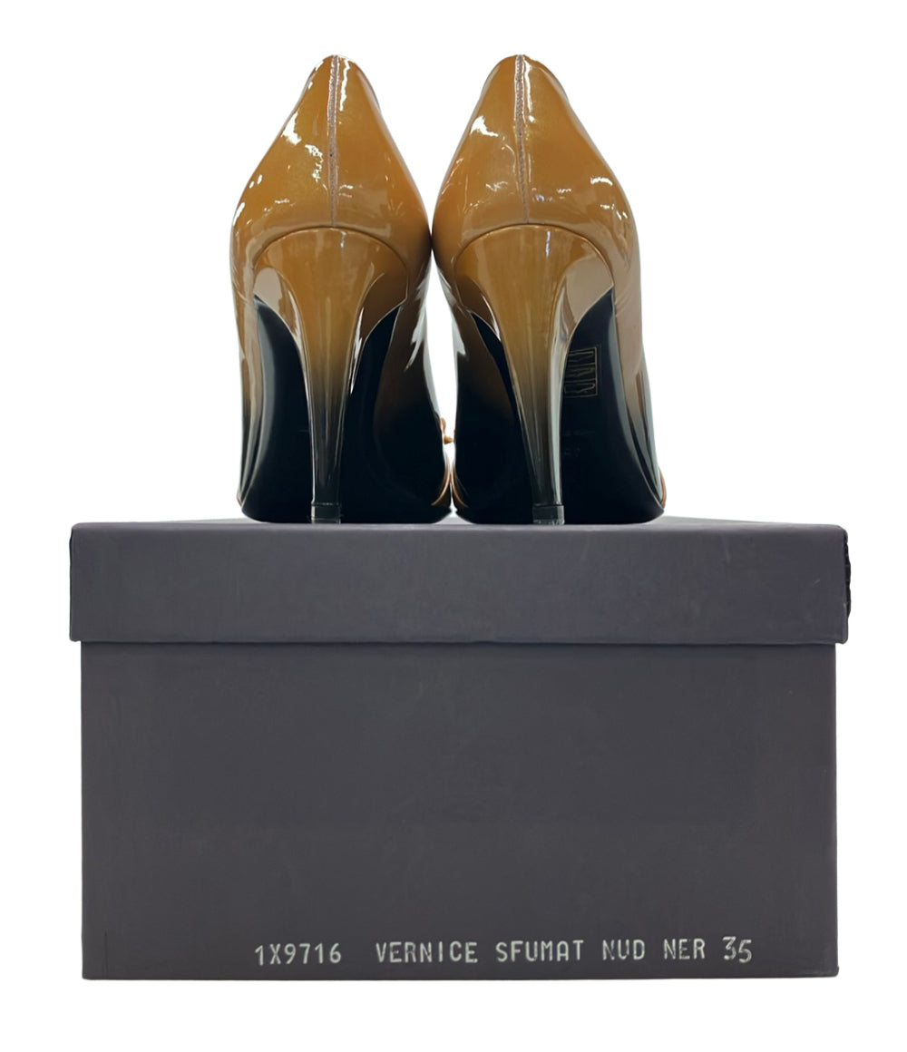 PRADA オープントゥエナメルパンプス レディース SIZE 35 (22.5cm) プラダ
