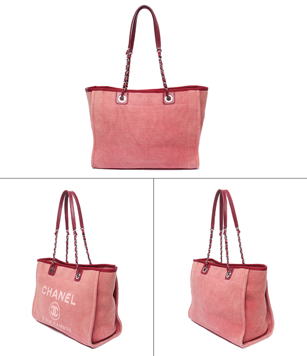 CHANEL トートバッグ ショルダーバッグ 肩掛け シルバー金具 16番台 ドーヴィルMM A67001 レディース シャネル