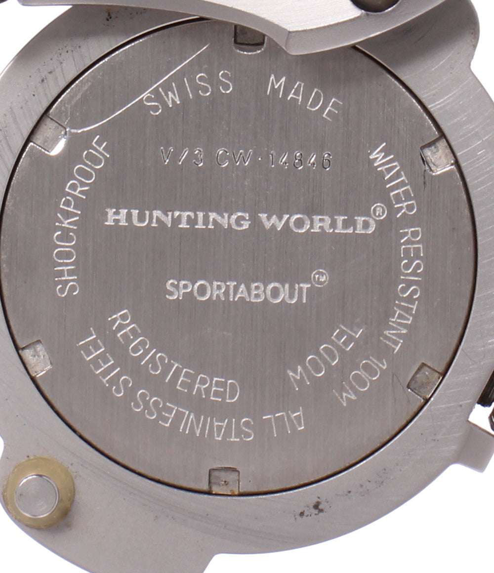HUNTING WORLD 腕時計 コンパス付き スポーツアバウト クオーツ CW-14846 メンズ ハンティングワールド