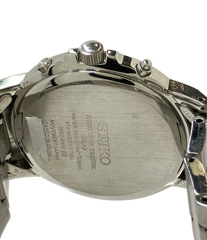 SEIKO 腕時計 ソーラー ブラック 7B52-0AF0 メンズ セイコー