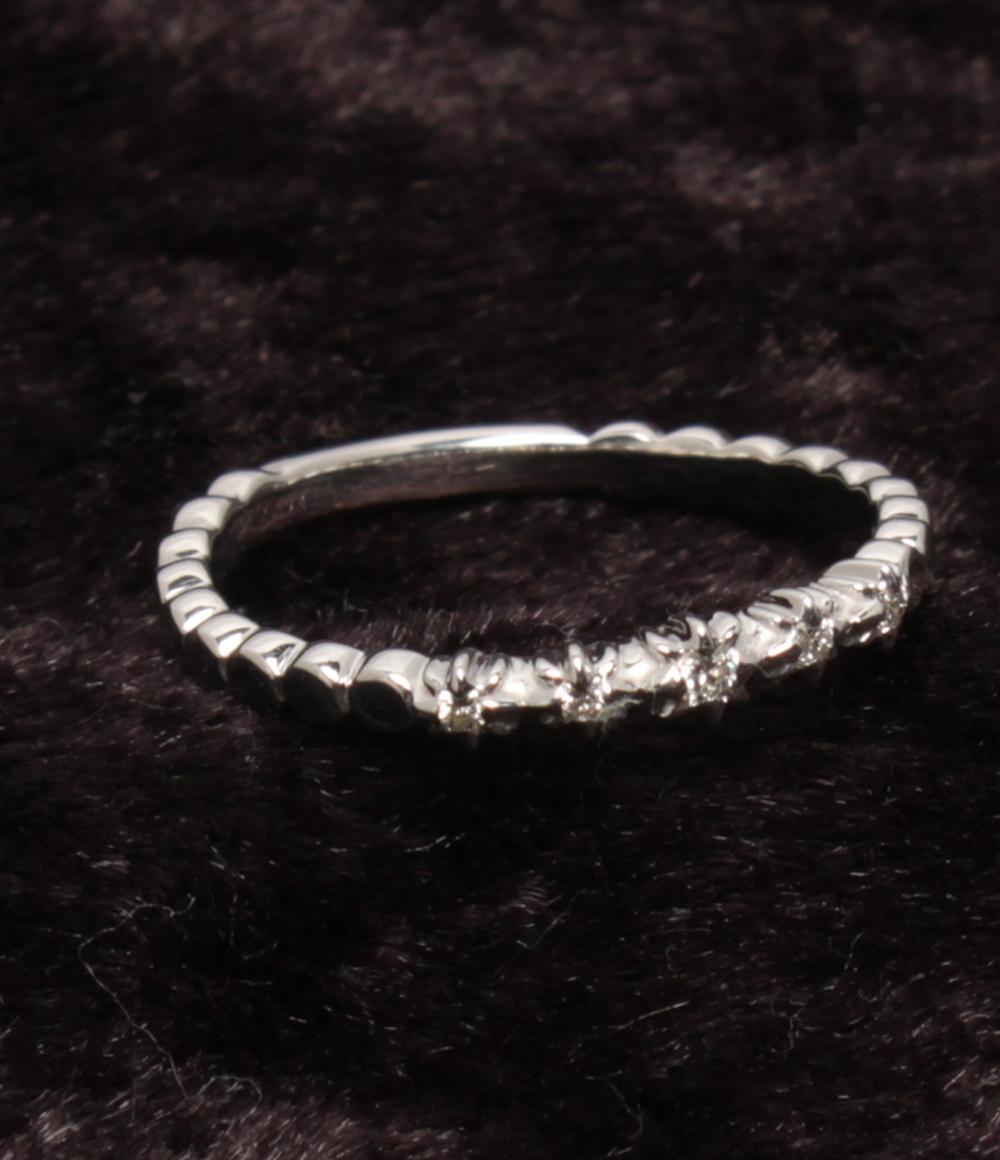 美品 STAR JEWELRY リング 指輪 K10 ダイヤ 0.03ct レディース SIZE 7号 スタージュエリー