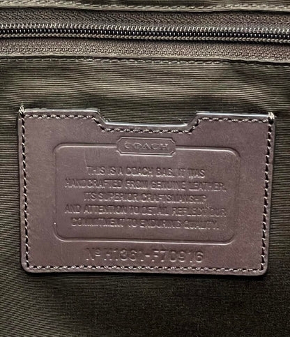 COACH レザー 2way ビジネスバッグ ショルダーバッグ 斜め掛け レキシントン メトロポリタン F70916 メンズ コーチ
