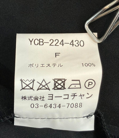 YOKO CHAN 半袖ブラウス ポリエステル100%  袖バルーン ベースフリル ラッフルトリムブラウス YCB-224-430 レディース SIZE F (M) ヨーコチャン