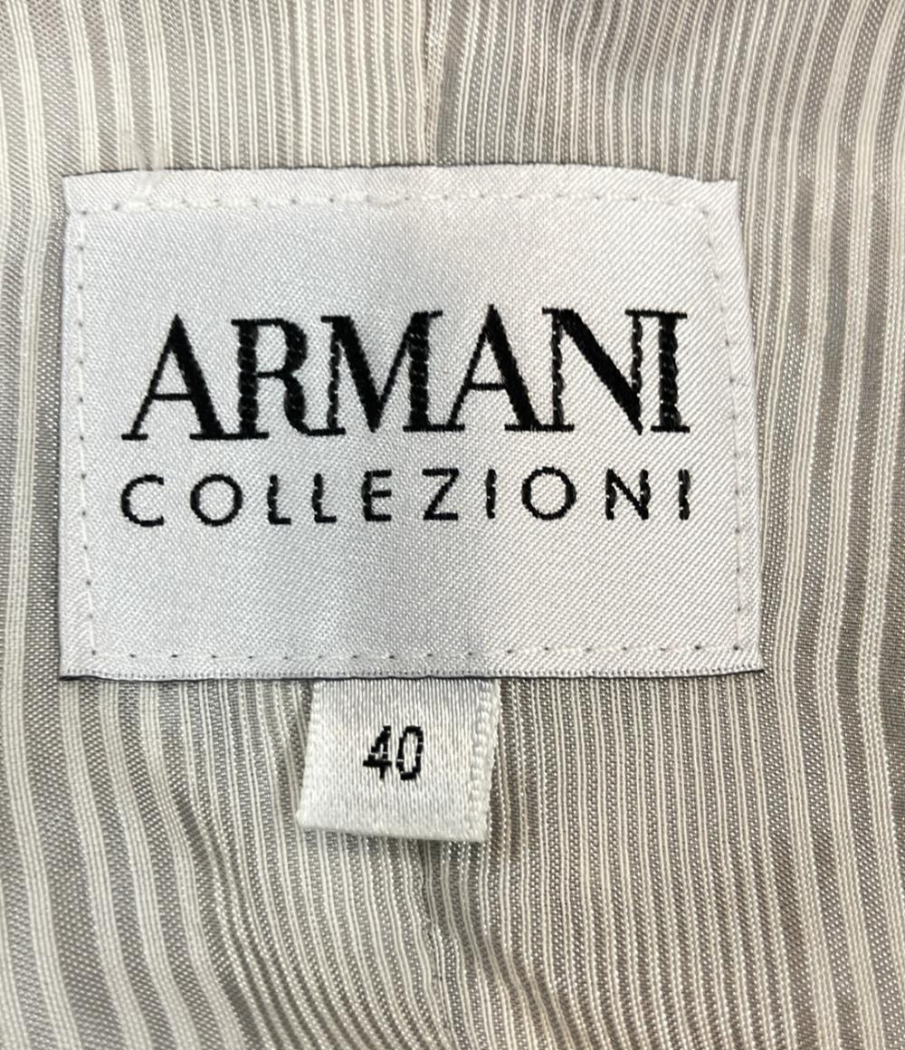 ARMANI COLLEZIONI ノーカラージャケット 花柄 AMG65W レディース SIZE 40 (M) アルマーニコレッツォーニ