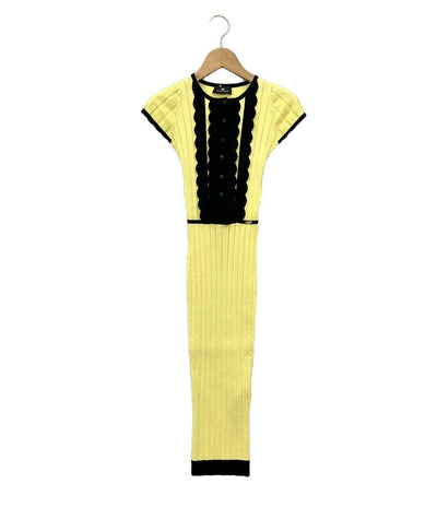 エリザベッタフランキ 半袖ニットワンピース レディース SIZE 40 (M) ELISABETTA FRANCHI