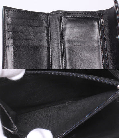CHANEL 三つ折り財布 シルバー金具 26番台 マトラッセ レディース シャネル