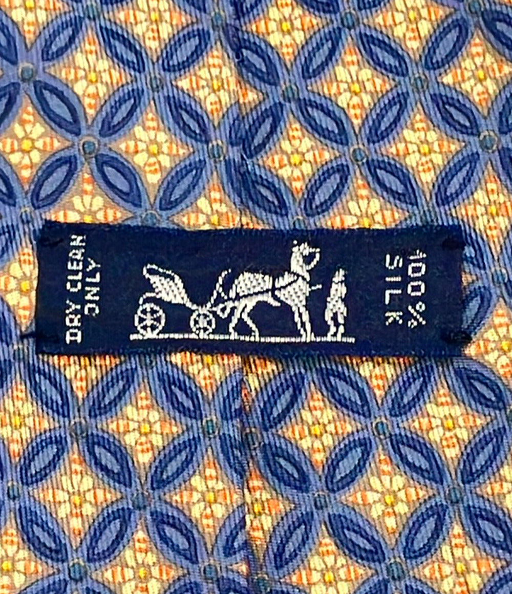 HERMES ネクタイ シルク100% メンズ エルメス