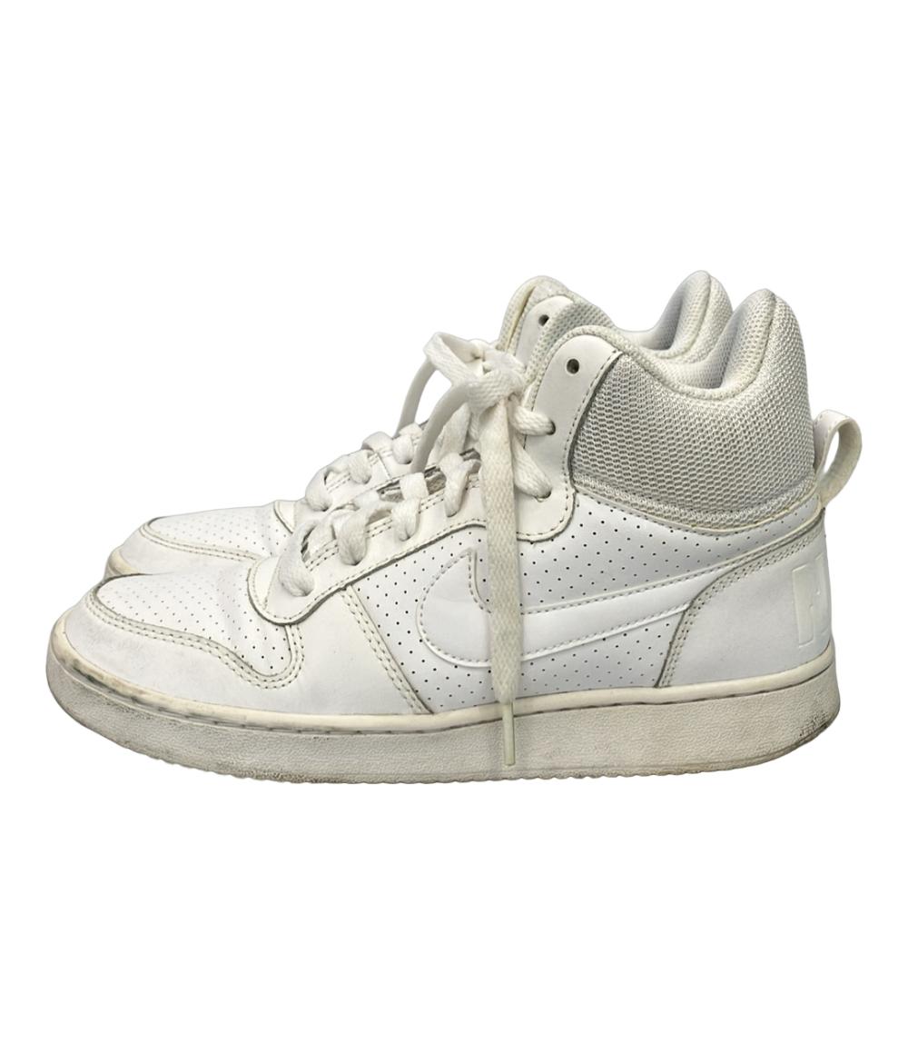 NIKE ミドルカットスニーカー コートバーロウMID 844906-110 レディース SIZE 24.5 (L) ナイキ