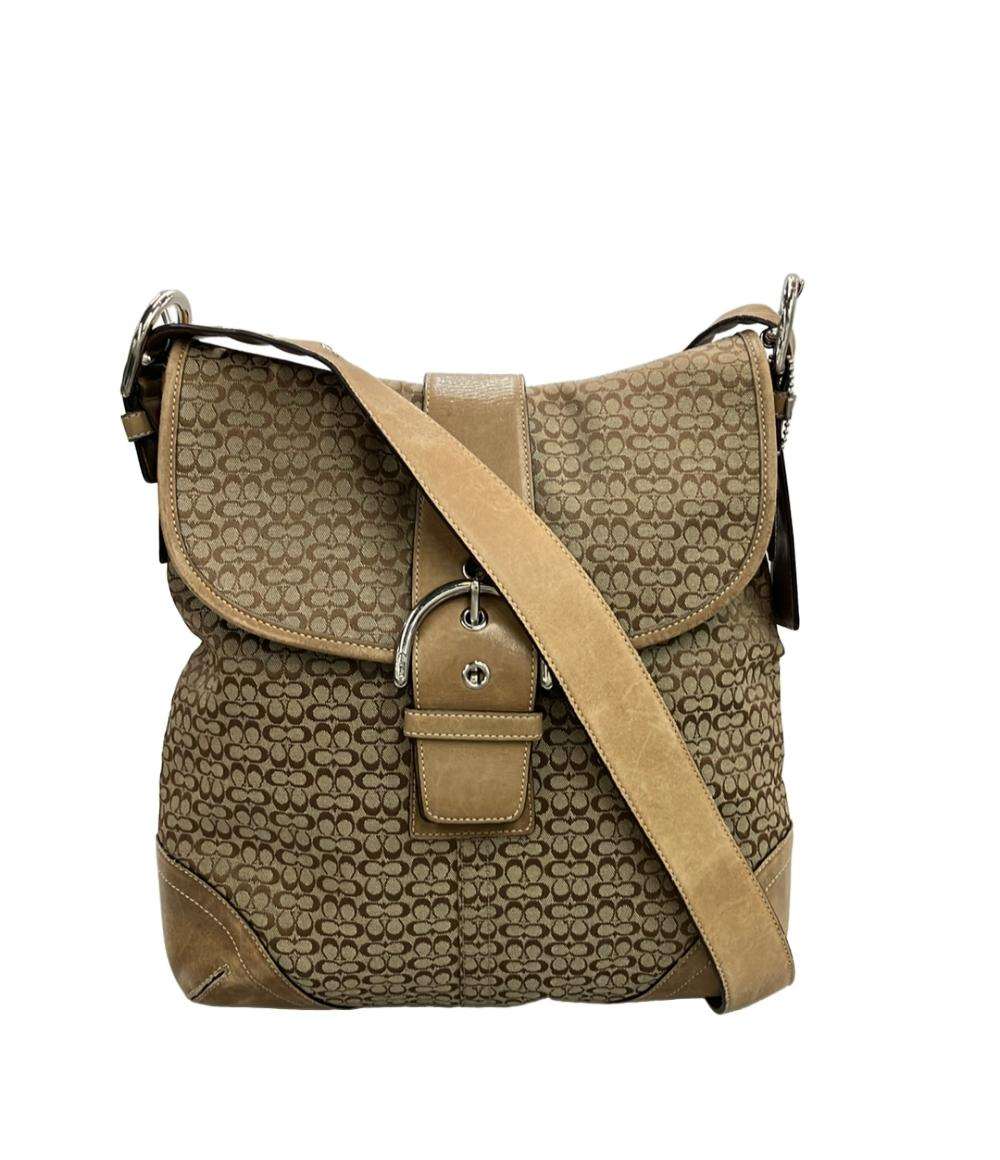 COACH ショルダーバッグ 斜め掛け キャンバス ミニシグネチャー 6377 レディース コーチ