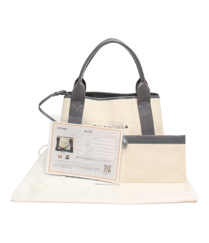 BALENCIAGA トートバッグ キャンバス ハンドバッグ ネイビーカバ S 339933AQ83N1381 レディース バレンシアガ