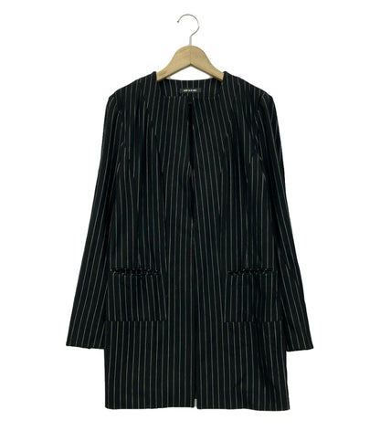 コムサ・デ・モード ノーカラージャケット ストライプ柄 レディース SIZE 9 (M) COMME CA DU MODE