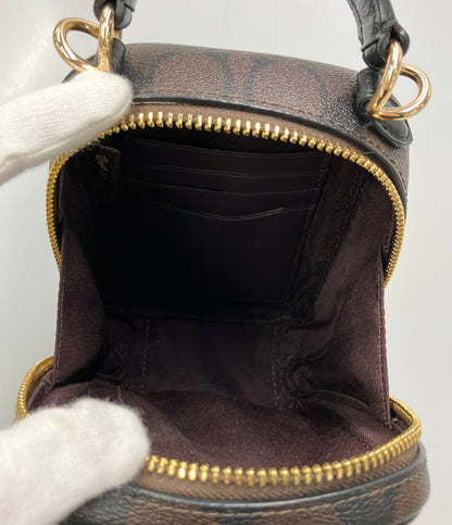 美品 COACH ショルダーバッグ スマホショルダー ポシェット 斜め掛け シグネチャー CC872 ユニセックス コーチ