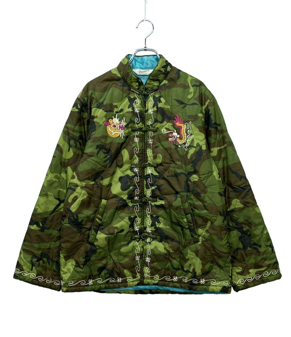 TENDERLOIN キルティングジャケット チャイナボタン 迷彩柄 メンズ SIZE XS テンダーロイン